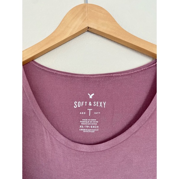 Soft and Sexy American Eagle Pink Top - Picture 3 of 4